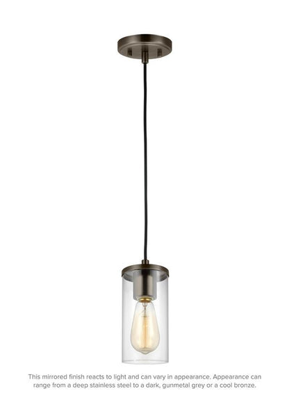 Visual Comfort Studio Sean Lavin Zire One Light Mini-Pendant in Brushed Oil Rubbed Bronze 6190301-778