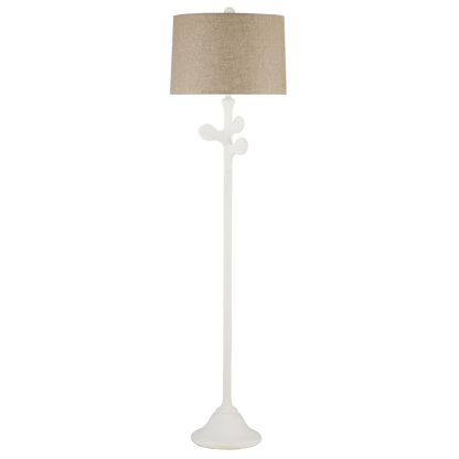 Currey & Co. Charny White Floor Lamp 8000-0133