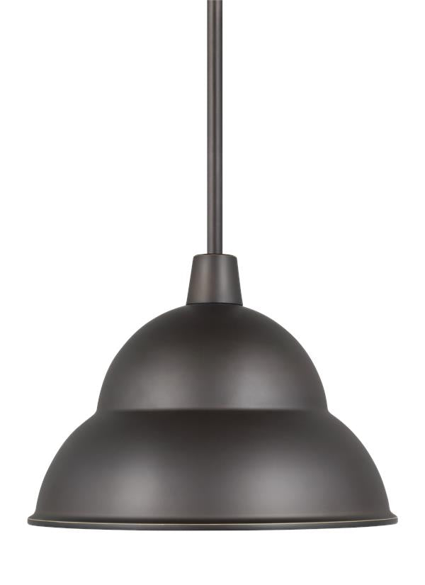 Visual Comfort Studio Sean Lavin Barn Light One Light Outdoor Pendant in Antique Bronze 6236701-71