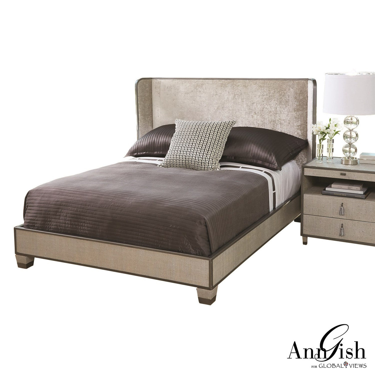 Global Views Argento Queen Bed AG2.20007