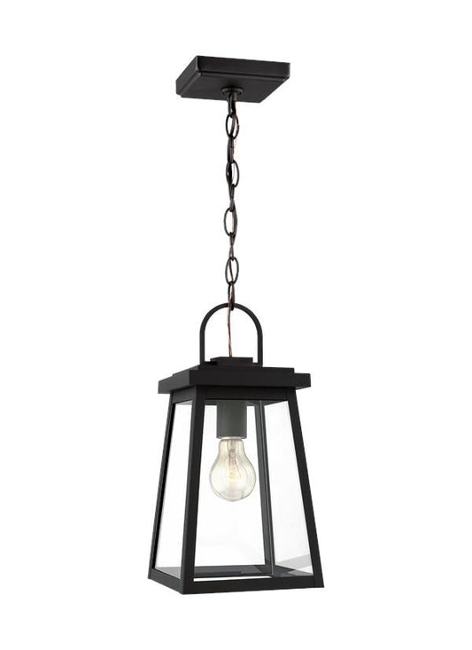 Visual Comfort Studio Studio Collection Founders One Light Outdoor Pendant in Black 6248401-12