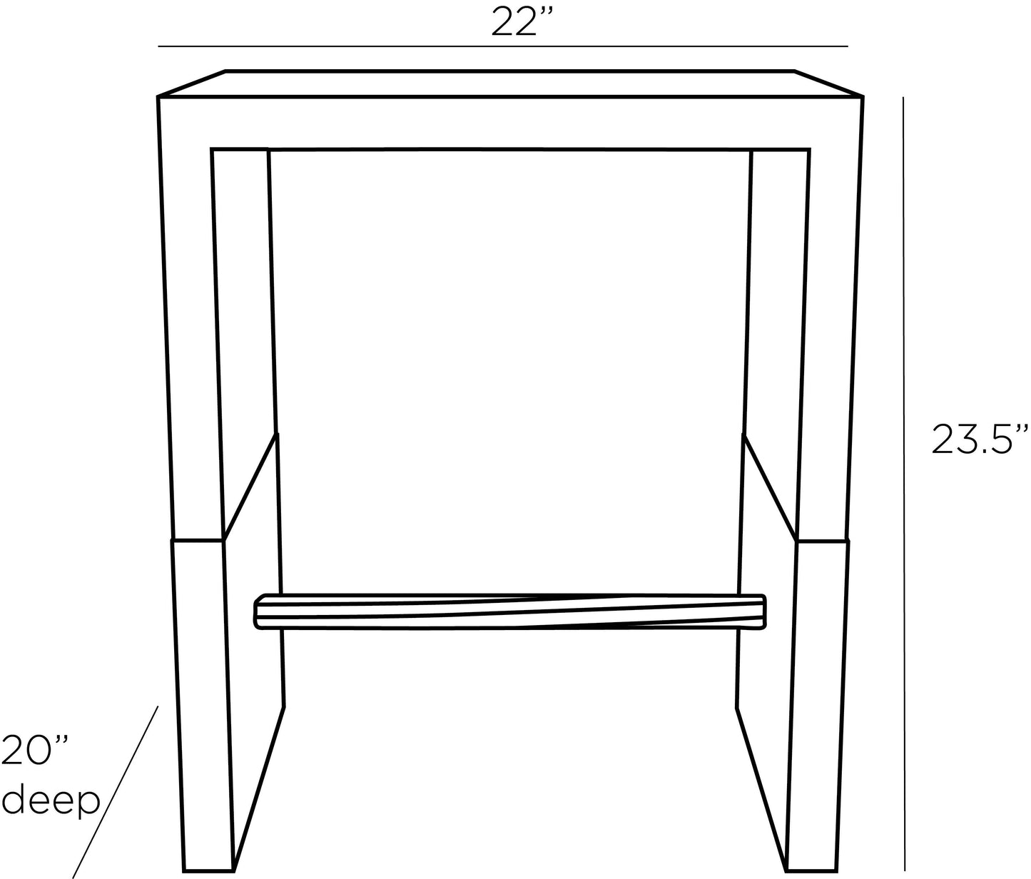 Arteriors Home Lyle End Table 6255