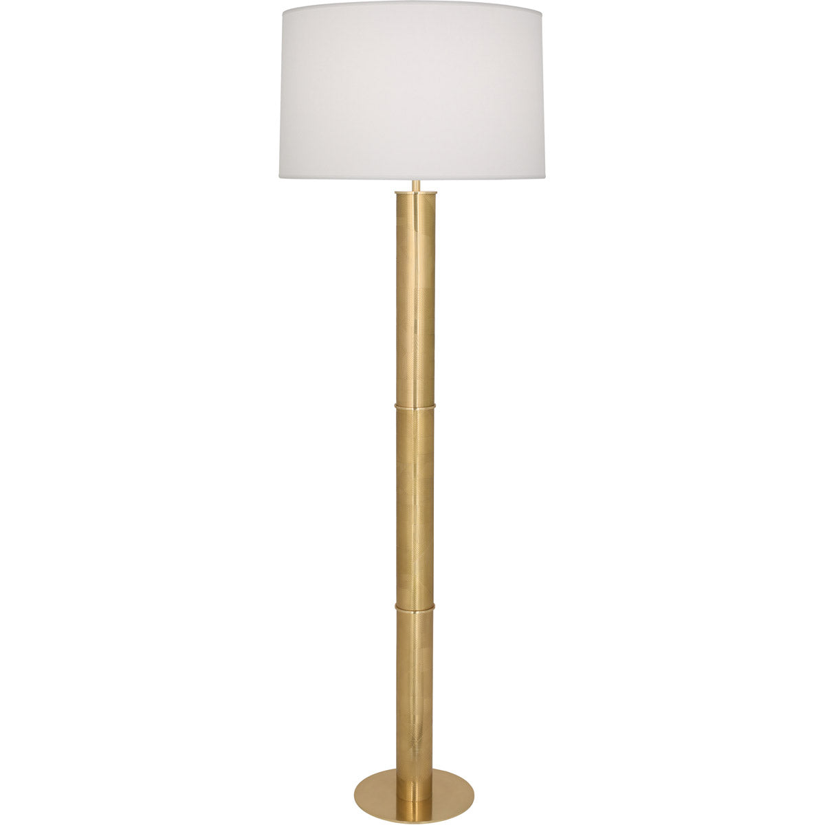 Robert Abbey  Michael Berman Michael Berman Brut Floor Lamp in Modern Brass Finish 628