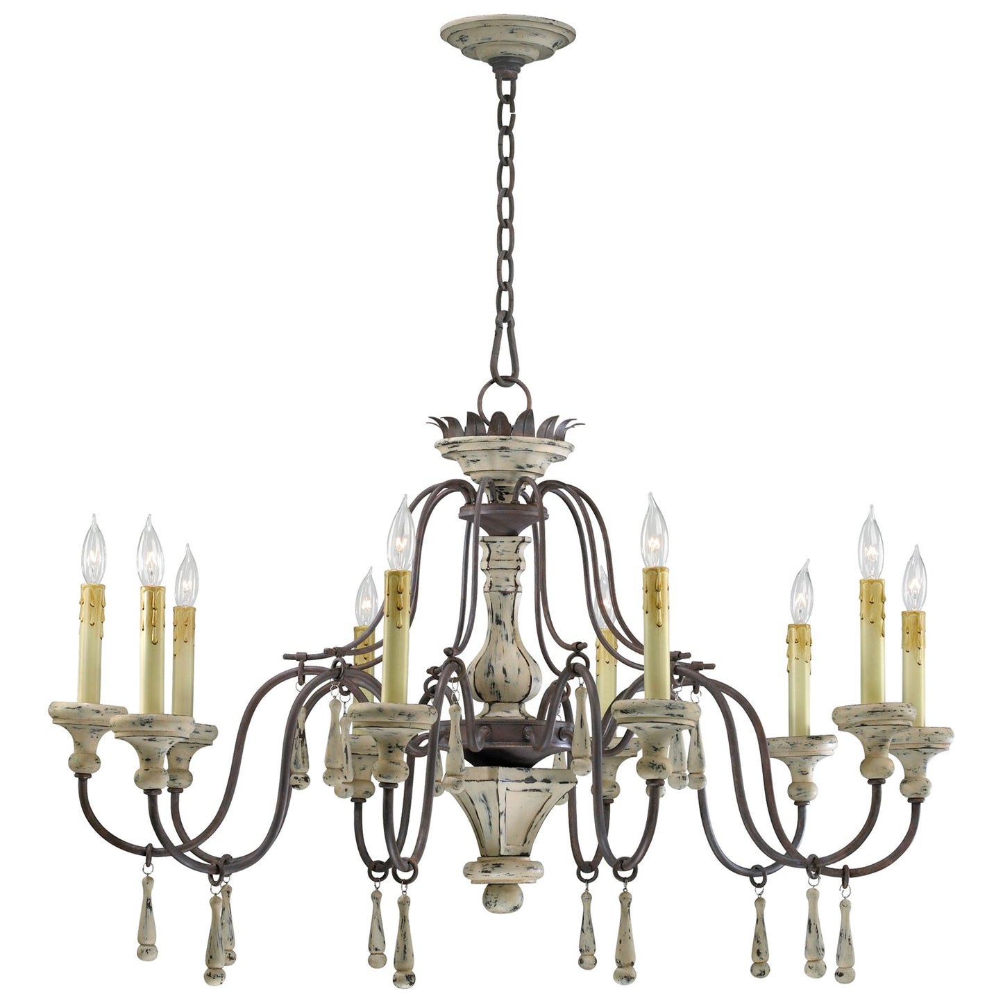 Cyan Design Provence Chandelier 10-Light in Carriage House 6513-10-43