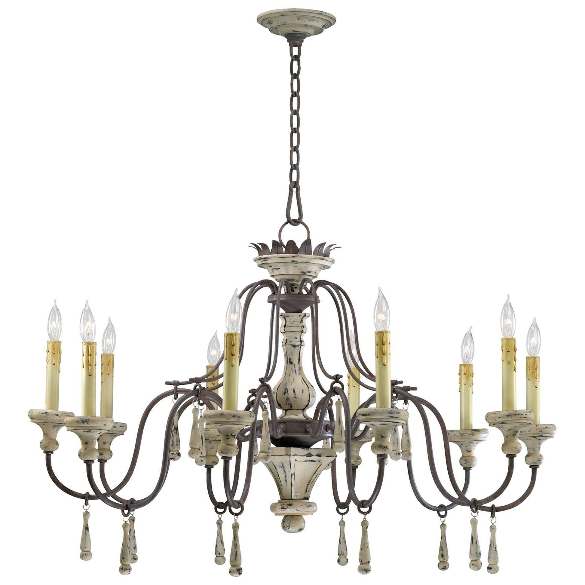 Cyan Design Provence Chandelier 10-Light in Carriage House 6513-10-43