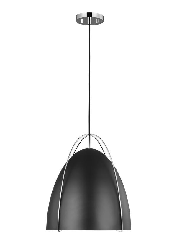 Visual Comfort Studio Sean Lavin Norman One Light Pendant in Chrome 6551701-05