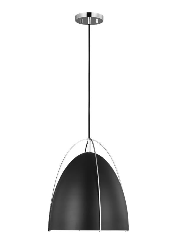 Visual Comfort Studio Sean Lavin Norman One Light Pendant in Chrome 6551701-05