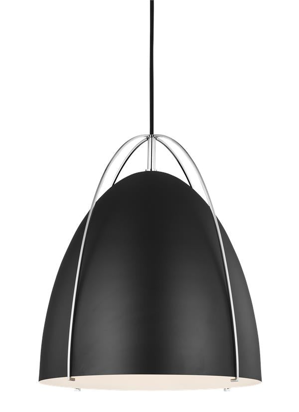 Visual Comfort Studio Sean Lavin Norman One Light Pendant in Chrome 6551701-05