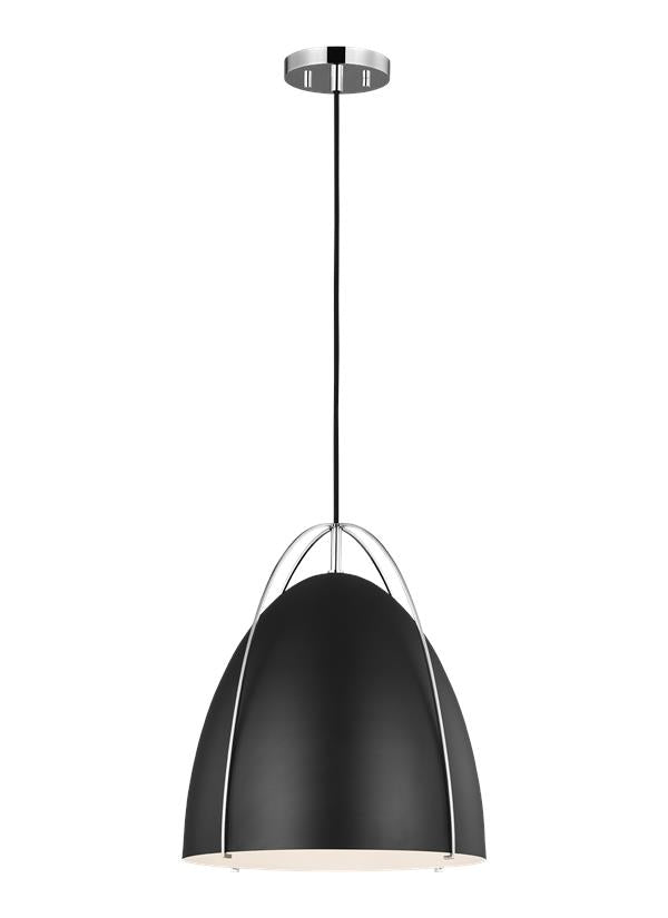 Visual Comfort Studio Sean Lavin Norman One Light Pendant in Chrome 6551701-05