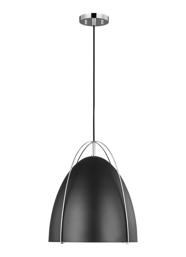 Visual Comfort Studio Sean Lavin Norman One Light Pendant in Chrome 6551701EN3-05