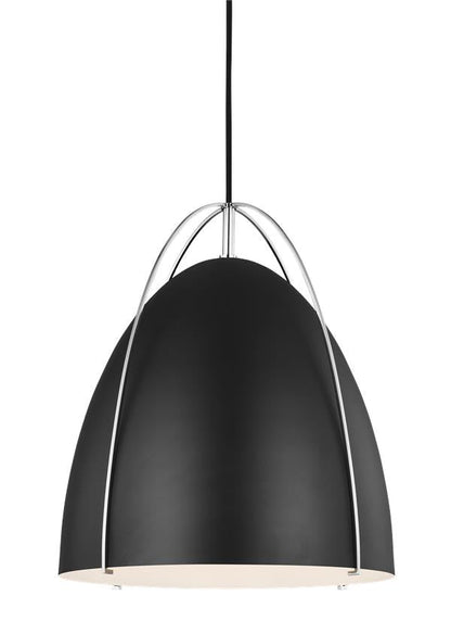 Visual Comfort Studio Sean Lavin Norman One Light Pendant in Chrome 6551701EN3-05