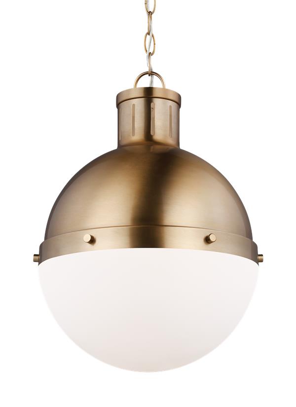 Visual Comfort Studio Thomas O'Brien Hanks One Light Medium Pendant in Satin Brass 6577101EN3-848