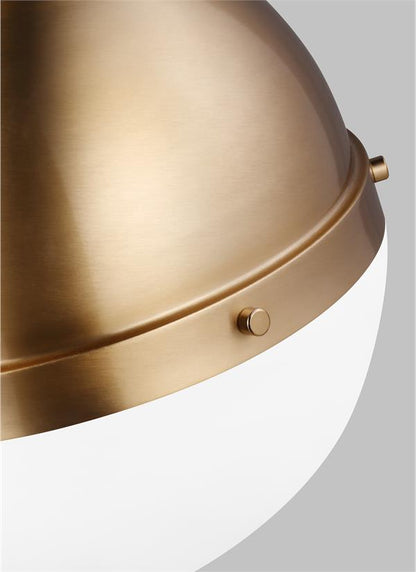 Visual Comfort Studio Thomas O'Brien Hanks One Light Medium Pendant in Satin Brass 6577101EN3-848