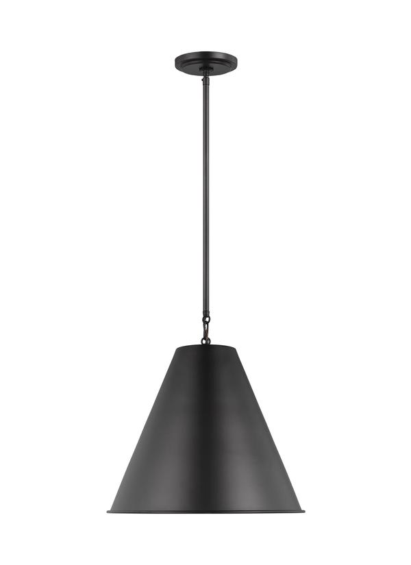 Visual Comfort Studio Thomas O'Brien Gordon One Light Small Pendant in Midnight Black 6585101-112