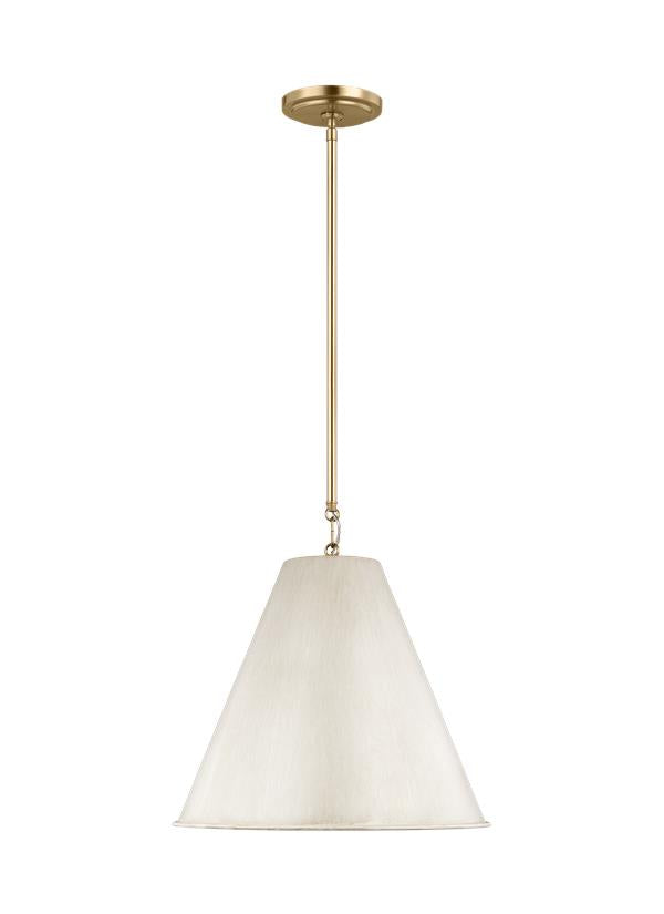 Visual Comfort Studio Thomas O'Brien Gordon One Light Small Pendant in Antique White 6585101-817