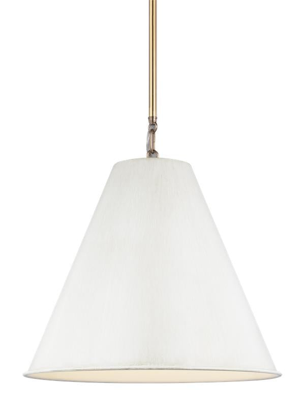 Visual Comfort Studio Thomas O'Brien Gordon One Light Small Pendant in Antique White 6585101-817