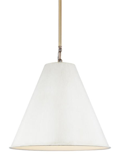 Visual Comfort Studio Thomas O'Brien Gordon One Light Small Pendant in Antique White 6585101-817