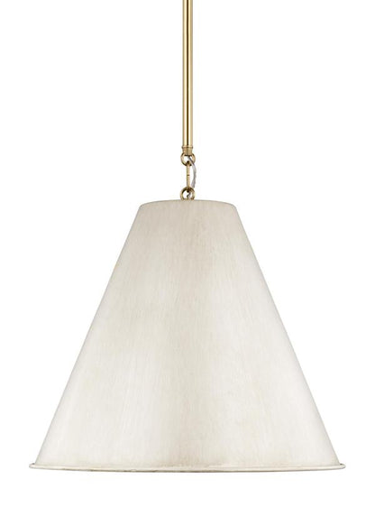 Visual Comfort Studio Thomas O'Brien Gordon One Light Small Pendant in Antique White 6585101-817