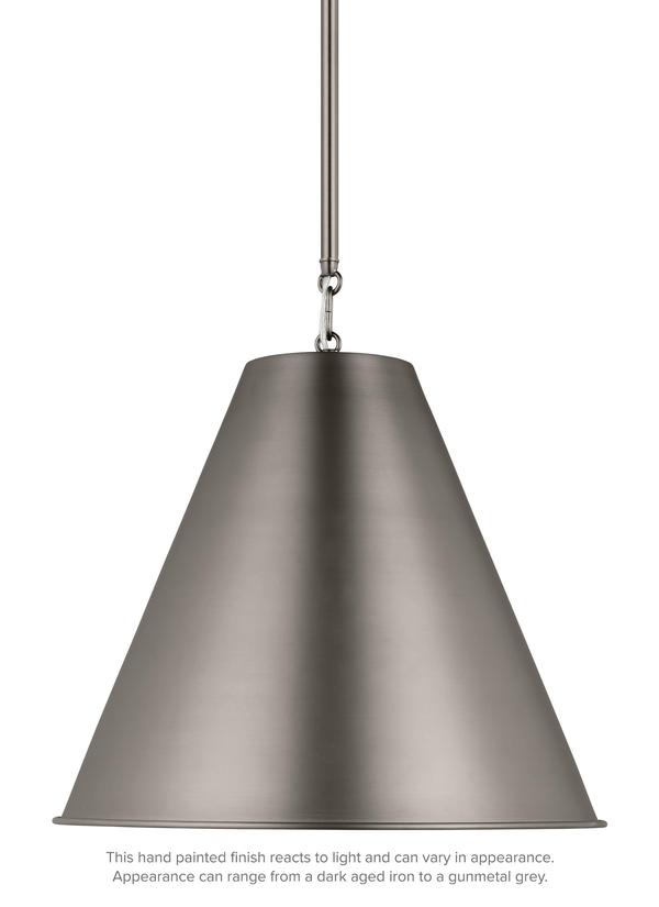 Visual Comfort Studio Thomas O'Brien Gordon One Light Small Pendant in Antique Brushed Nickel 6585101EN3-965