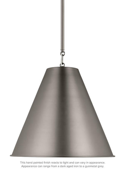 Visual Comfort Studio Thomas O'Brien Gordon One Light Small Pendant in Antique Brushed Nickel 6585101EN3-965