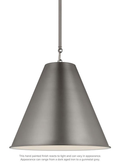 Visual Comfort Studio Thomas O'Brien Gordon One Light Small Pendant in Antique Brushed Nickel 6585101EN3-965