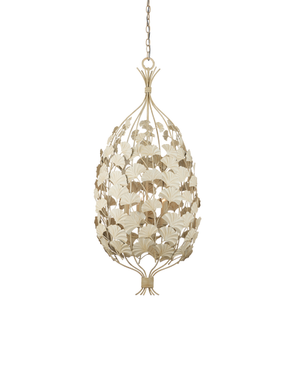 Currey & Co. Maidenhair Cream Chandelier 9000-1118