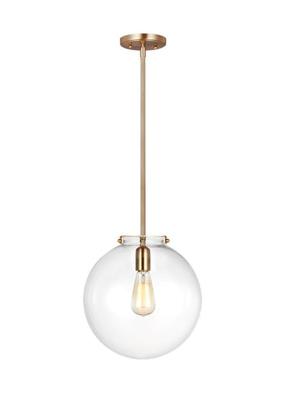 Visual Comfort Studio Thomas O'Brien Kate One Light Sphere Pendant in Satin Brass 6692101-848