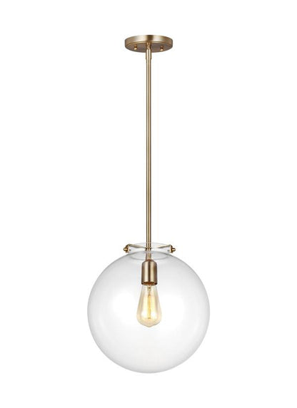 Visual Comfort Studio Thomas O'Brien Kate One Light Sphere Pendant in Satin Brass 6692101-848