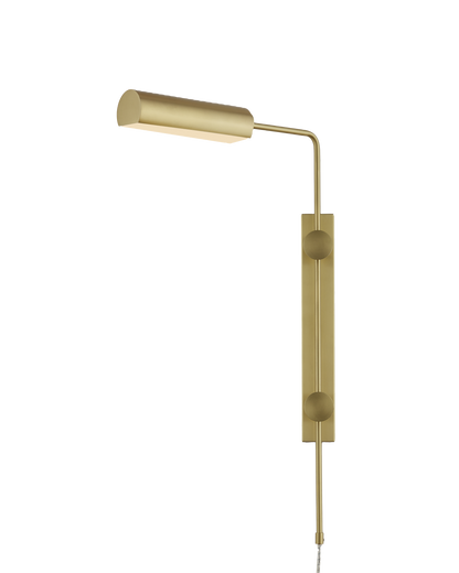 Currey & Co. Satire Brass Swing-Arm Wall Sconce 5000-0201