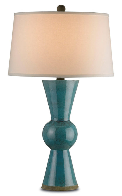 Currey & Co. Upbeat Teal Table Lamp 6896