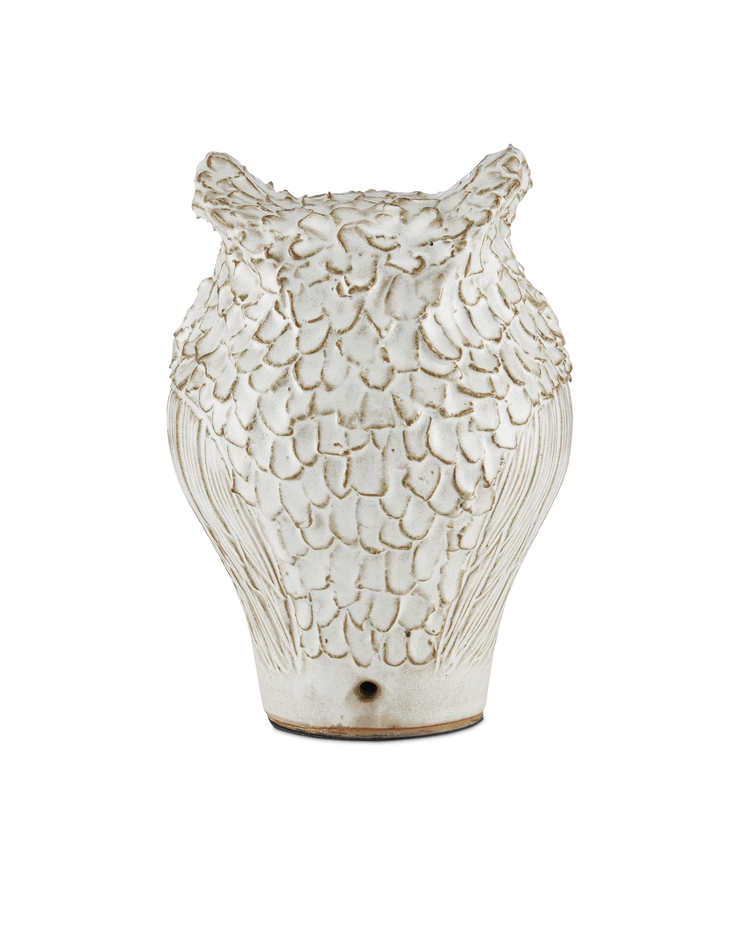 Currey & Co. Minerva Medium White Owl 1200-0624