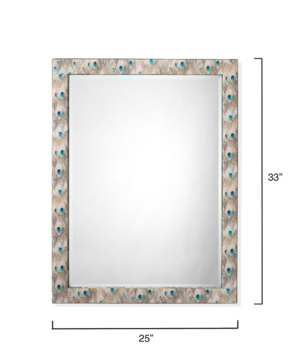 Jamie Young Plume Rectangle Mirror 6PLUM-RECTWH