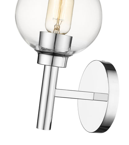 Z-Lite Sutton 1 Light Wall Sconce in Chrome 7502-1S-CH