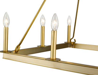 Z-Lite Barclay 8 Light Chandelier in Olde Brass 482S-8-26OBR