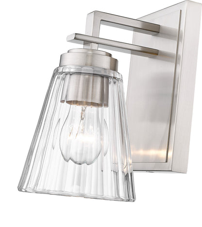 Z-Lite Lyna 1 Light Wall Sconce in Brushed Nickel 823-1S-BN