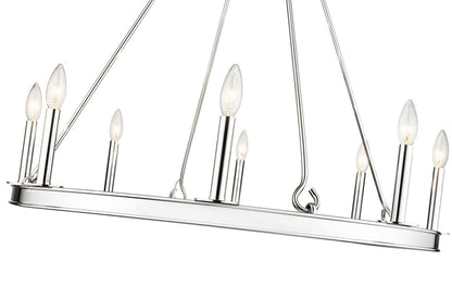 Z-Lite Barclay 8 Light Chandelier in Polished Nickel 482R-8PN