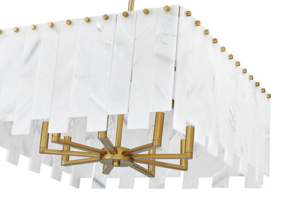 Z-Lite Viviana 8 Light Chandelier in Rubbed Brass 345P26-RB