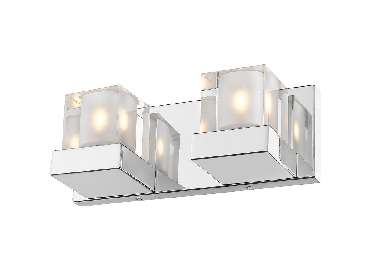 Z-Lite Fallon 2 Light Vanity in Chrome 467-2V-CH-LED