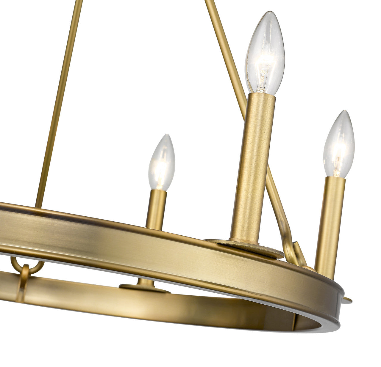 Z-Lite Barclay 6 Light Chandelier in Olde Brass 482R-6OBR