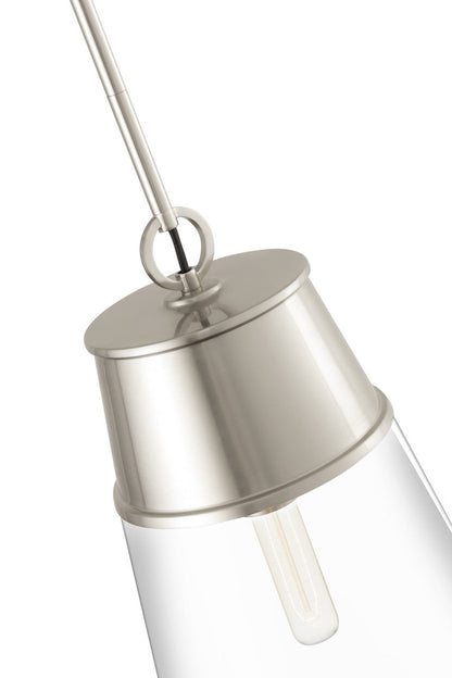 Z-Lite Wentworth 1 Light Pendant in Brushed Nickel 2300P12-BN