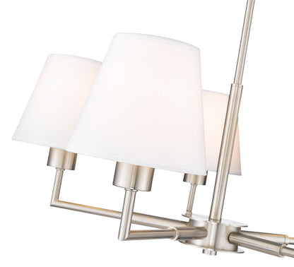 Z-Lite Leila 5 Light Chandelier in Brushed Nickel 744-26R-BN