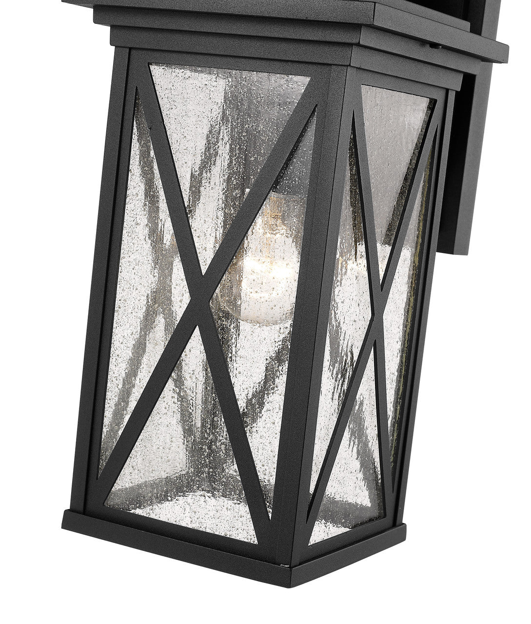 Z-Lite Brookside 1 Light Outdoor Wall Light in Black 583M-BK