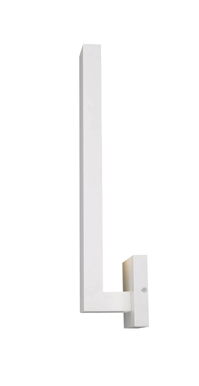 Z-Lite Edge 2 Light Outdoor Wall Light in White 576M-WH-LED