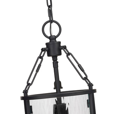 Z-Lite Barrington 1 Light Pendant in Matte Black 346P8-MB