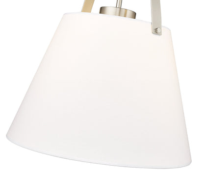 Z-Lite Z-Studio 1 Light Pendant in Brushed Nickel 743P18-BN