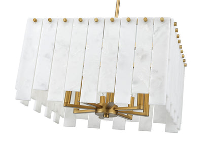 Z-Lite Viviana 8 Light Chandelier in Rubbed Brass 345P20-RB