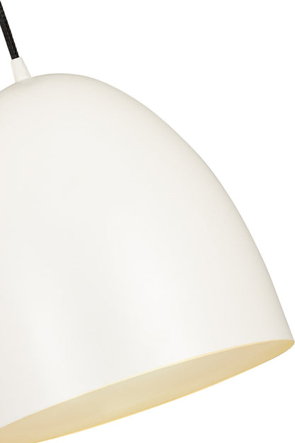 Z-Lite Z-Studio 1 Light Pendant in Satin White 6012P12-SWH