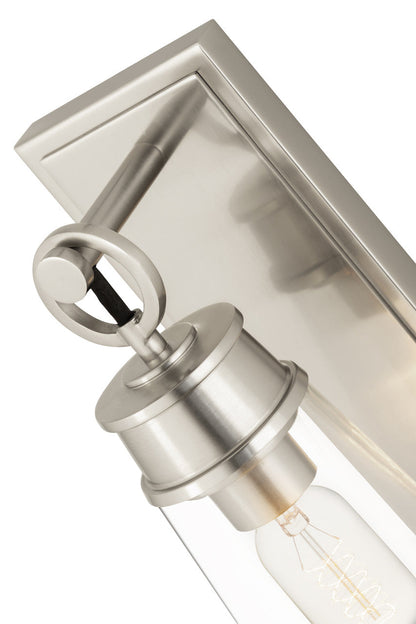 Z-Lite Wentworth 1 Light Wall Sconce in Brushed Nickel 2300-1SS-BN