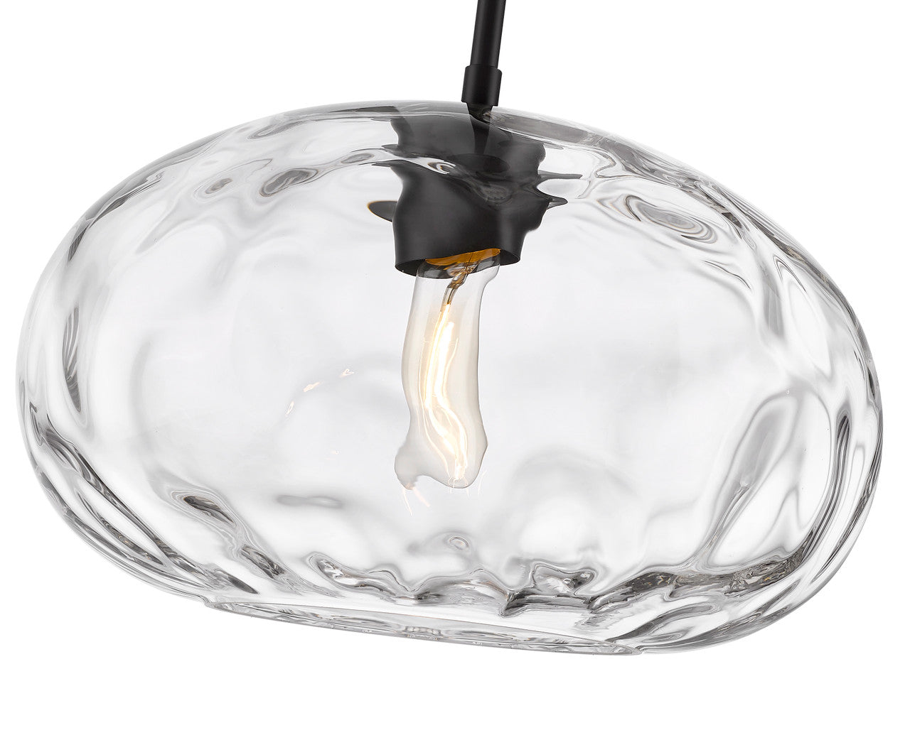 Z-Lite Chloe 1 Light Pendant in Matte Black 490P14-MB