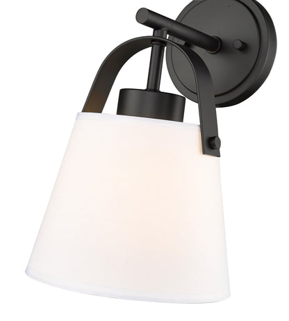 Z-Lite Z-Studio 1 Light Wall Sconce in Matte Black 743-1S-MB